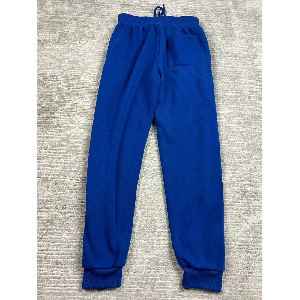 Galaxy by Harvic Jogger Pants Men Medium Royal Blue Fleece Sweatpants Drawstring